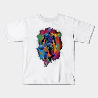 Basketball Player Illustration Kids T-Shirt